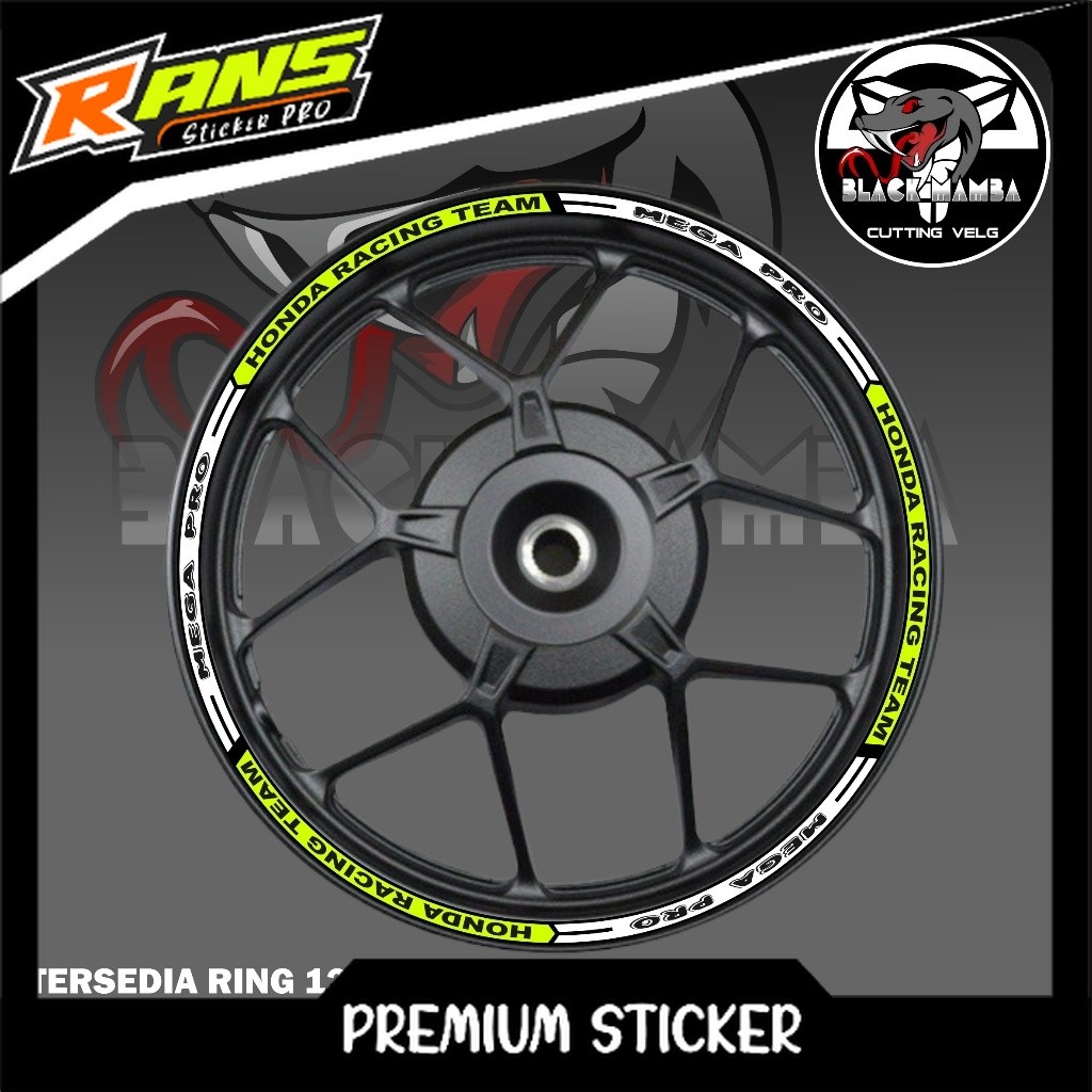 MEGAPRO RIM STICKER - MEGA PRO A01 TIRE/VELG VARIATION LIST STICKER