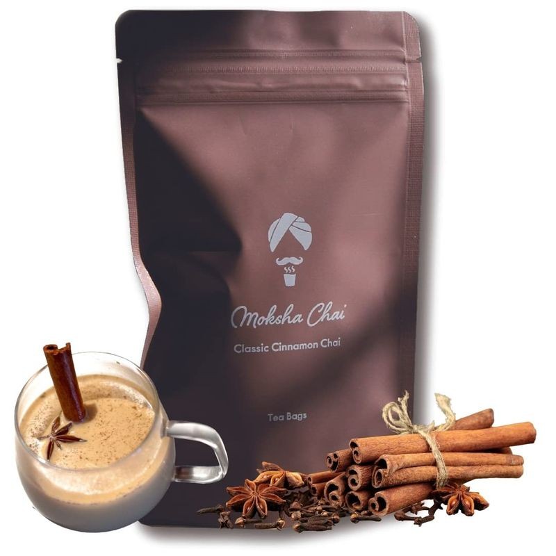 Range de Chai [Moksha Chai] Authentic Masala Chai, Chai Specialty Store Flavor, 15 Bags [Rich Authen