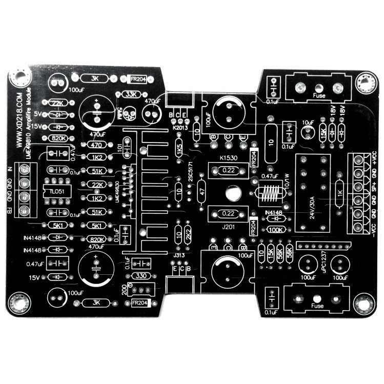 LME49830 _ 2SK1530 _ 2SJ201 Pack 100W Mono DC Servo Power Amplifier Board PCB Board