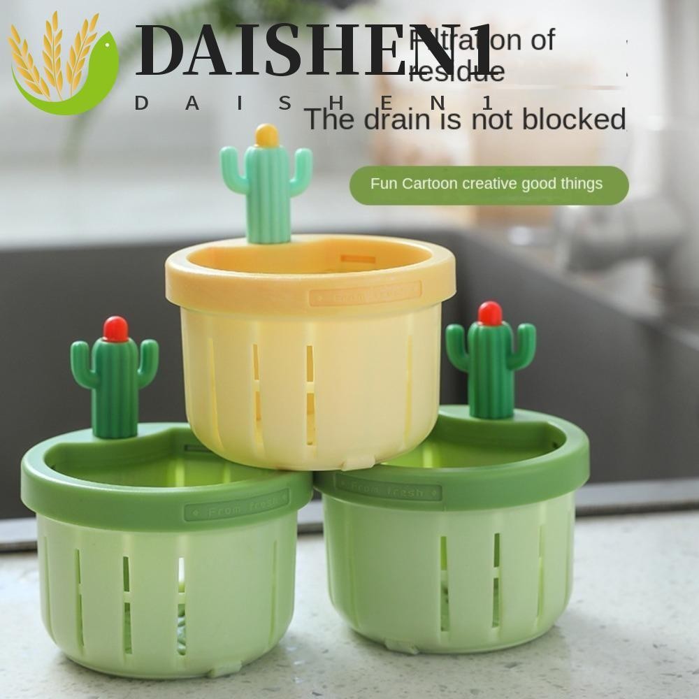 กรองกระบองเพชร DAISHEN1, PP การ์ตูนอ่างล้างจานท่อระบายน้ํา, Simple Fine ตาข่าย Deodorization ป้องกันแมลงอ่างล้างจานกรองเศษอาหาร