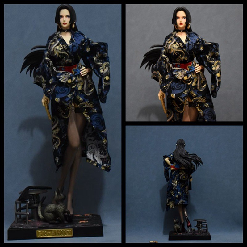 One Piece GK Kimono Uta Empress Boya Hancock งูเจ้าหญิงยืนรูปปั้นชุดเครื่องประดับชนิดบรรจุกล่อง