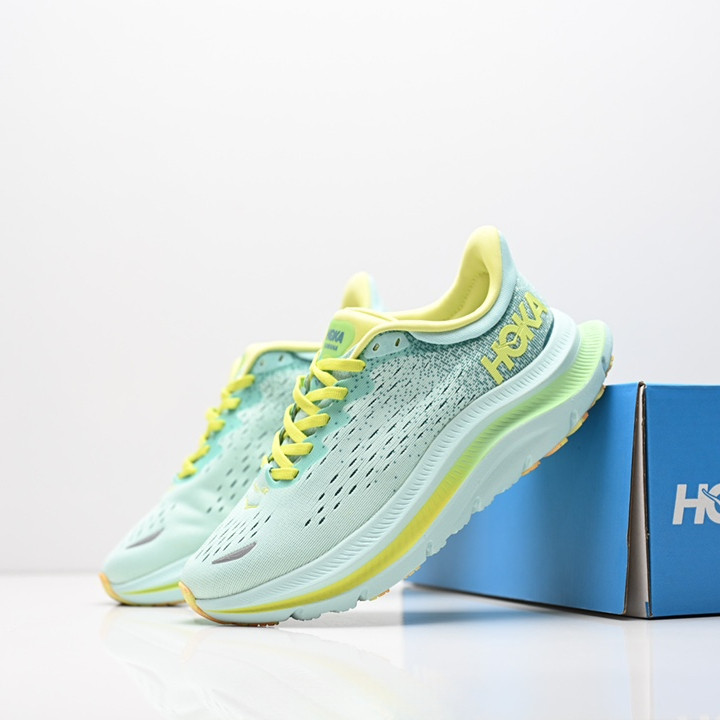 รองเท้าวิ่ง HOKA ONE ONE KAWANA สำหรับทั้งผู้ชายและผู้หญิง Ultra-Light Breathable สีเขียว
