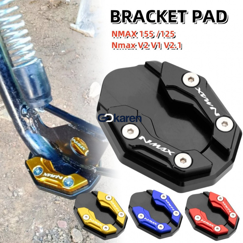 เหมาะสําหรับ Yamaha NMAX155 nmax125 V2 V1 V2.1 ดัดแปลงอุปกรณ์เสริมด้านข้างรองรับที่นั่งขนาดใหญ่พิเศษขาตั้งกล้องกว้างขึ้นเสื่อกันลื่น