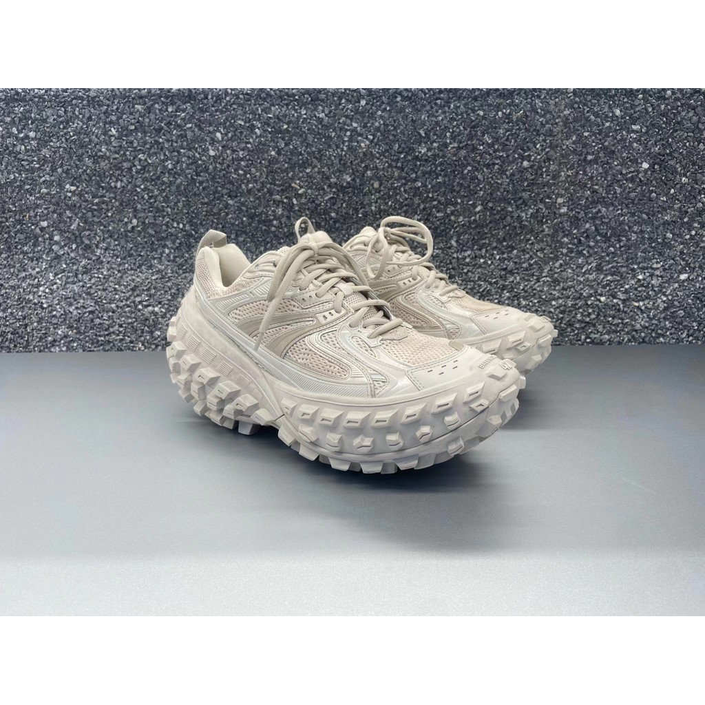 ของแท้ Balenciaga Balenciaga DEFENDER ยางรองเท้าหนาSoled Daddy Shoes All-Match Casual Shoes
