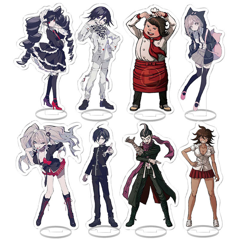 อะนิเมะ Danganronpa 3 15 ซม.Naki Maishi Kiriri Kyoko Hinata Hajime Oda Nagato อะคริลิคขาตั้งรุ่น tab