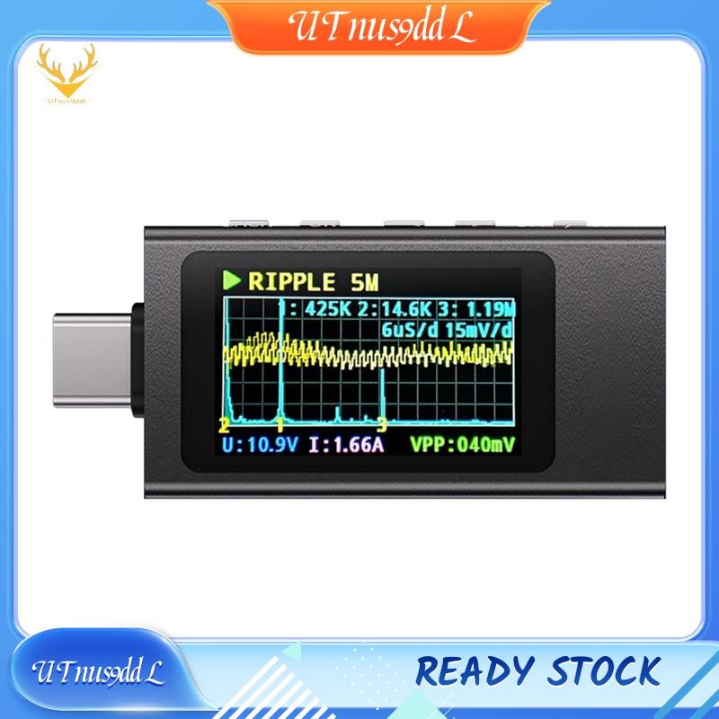 [UTnus9ddL] KWS-X1 Power Meter เครื่องทดสอบ Type-C มัลติฟังก์ชั่นจอแสดงผลดิจิตอล DC แรงดันไฟฟ้าแอมป์