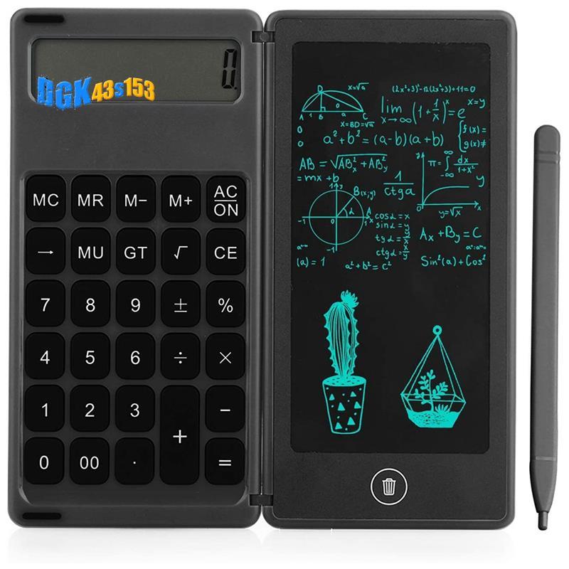 เครื่องคิดเลข Notepad 6 นิ้ว LCD การเขียนแท็บเล็ต Digital Drawing Pad พร้อมปากกาสไตลัสลบปุ่มล็อคฟังก