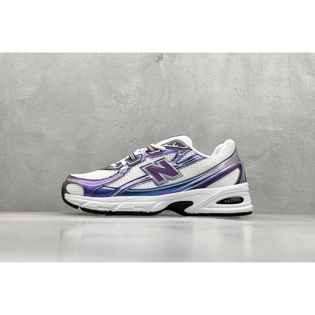 Nobeth NB 740 V2 Retro รองเท้าสีขาวและม่วง U740CG2