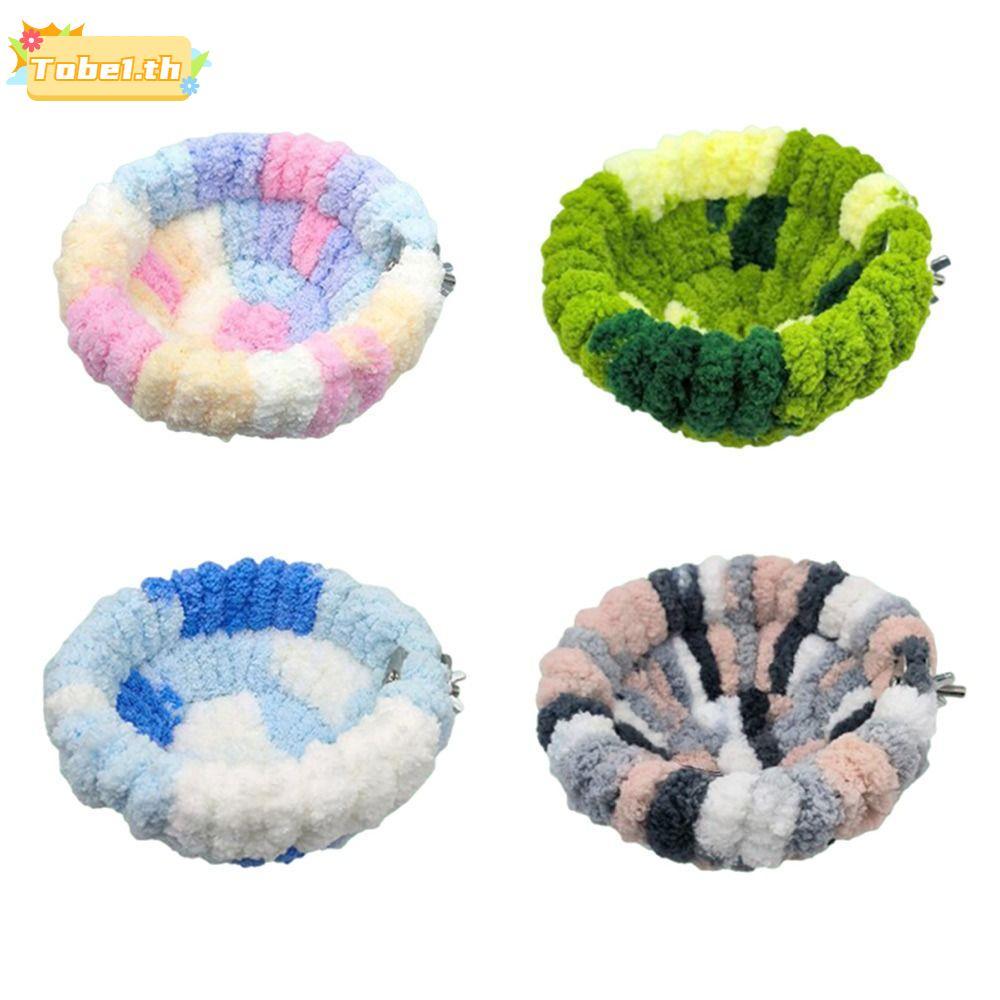 TOBE1 รังนกอบอุ่น, กรงรังนกแก้วสีสันสดใสหนา, กํามะหยี่ตุ๊กตาสบาย Parakeet Nest