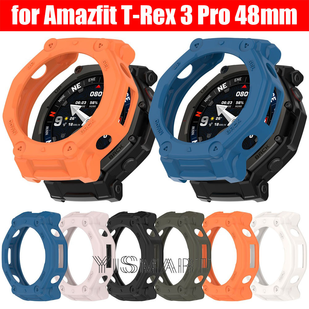 เคสนาฬิกาเกราะสําหรับ Huami Amazfit T-Rex 3 Pro TPU ฝาครอบป้องกันสําหรับ Amazfit T-Rex3 Pro