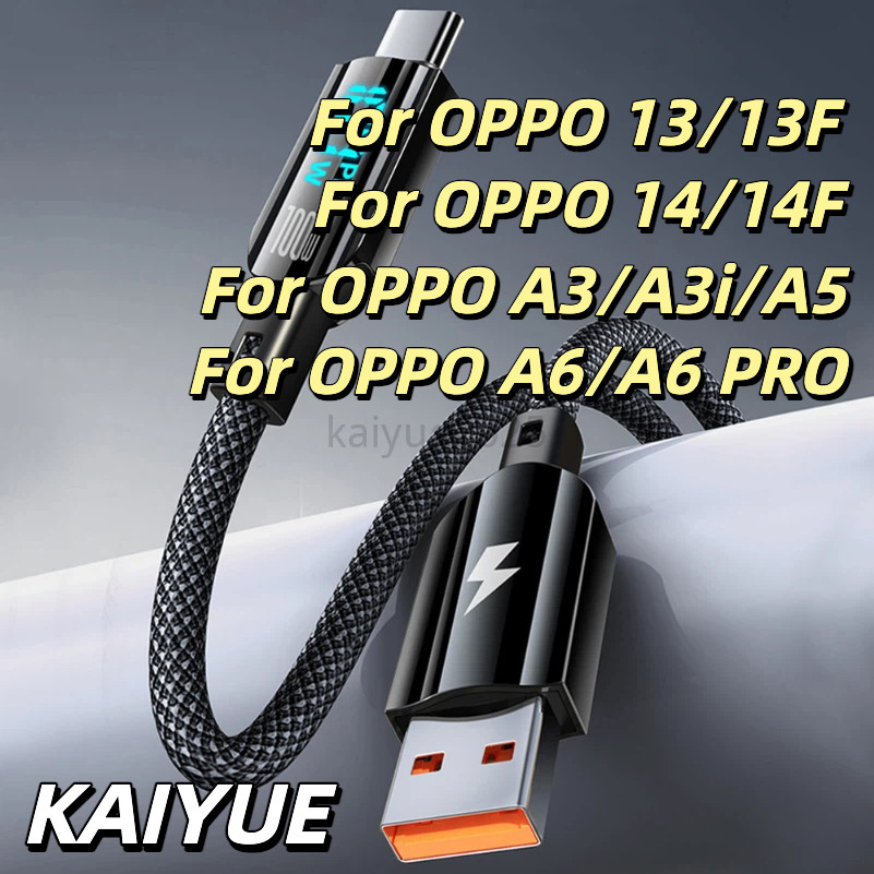 สําหรับ OPPO 13 13F 14 14F OPPO A3 A5 A6 realme 14 14Pro 15 15Pro 100W 6A Type C PD Quick Charger 3.