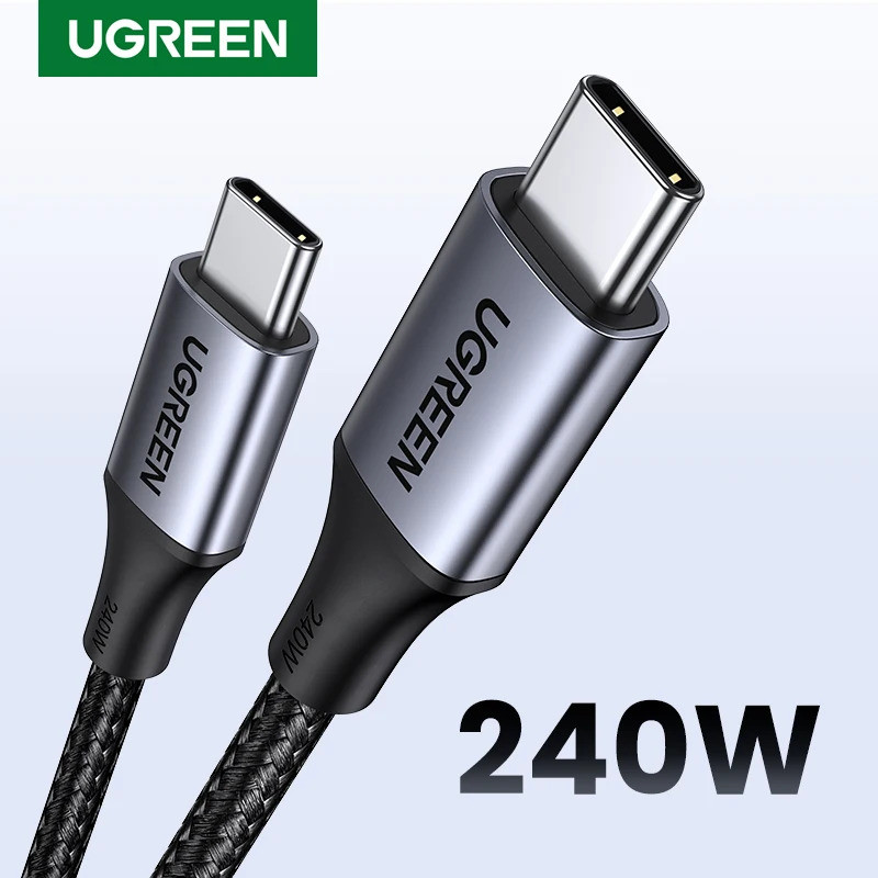 UGREEN 240W สาย USB Type C สําหรับ 15 S23 สายไฟ PD3.1 สําหรับ PS5 Nintendo Switch 5A Supercharge USB