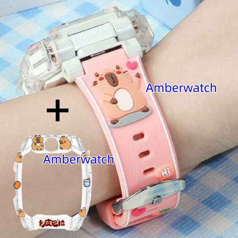 สาย capybara + เคสสําหรับ Xiaomi Smart Kids Watch สายนาฬิกา Xiaomi Smart Kids Watch กรณี