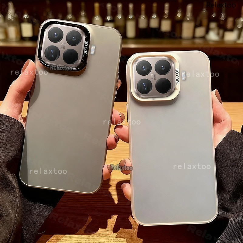 Xiaomi15T Pro 5GโลหะFrostedสําหรับXiaomi 15T Pro 15TPro 15 T Xiaomi15T Pro Xiaomi15TPro 5Gแฟชั่นคู่เคสโทรศัพท์กันกระแทกฝาหลังปลอก