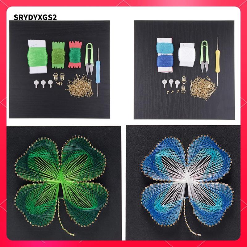 [Srydyxgs2] 30x30 ซม.Pin String Art ดอกไม้นําโชค diy ตกแต่ง String Art ชุดสําหรับผู้ใหญ่เด็กศิลปะและ