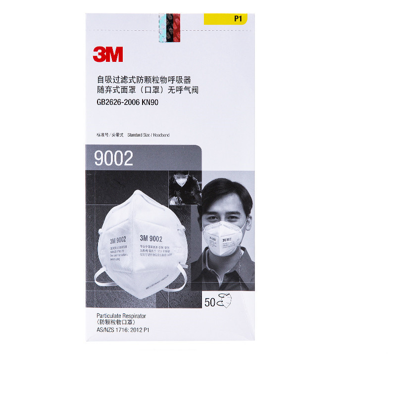 3M Mask 9501/9502/9001/9002/N95 กันฝุ่น 9501V แก๊ส-Proof Head-Mounted สายคล้องหูวาล์วหายใจ
