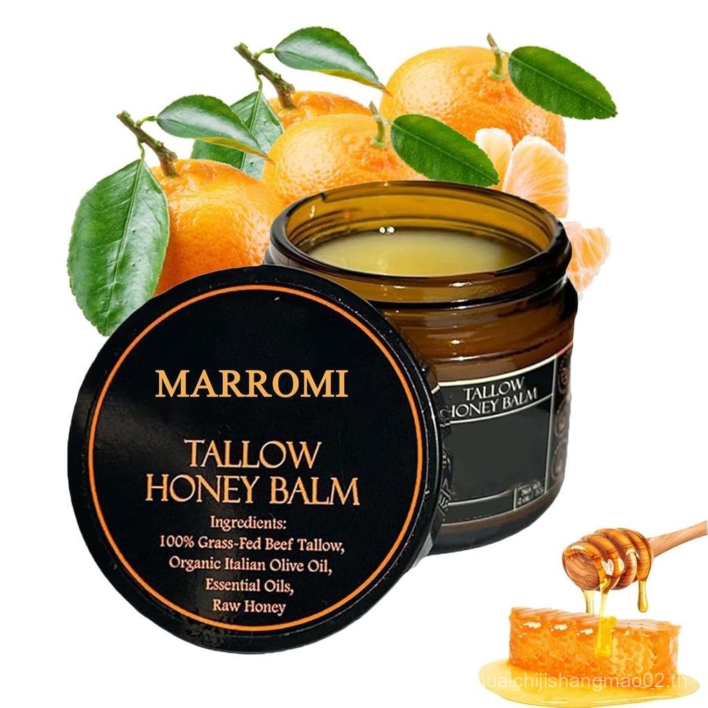 Marromi Beef Tallow for Skin MaroomiMarroniMaromi Beef Tallow Honey Balm Organic Grass-Fed Beef Tall