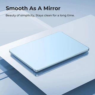 ใหม่ Ultra Slim Crystal Sky Blue Case สําหรับ MacBook Air Pro NEO 13 14 15 16 นิ้ว (M1/M2/M3/M4/M5)