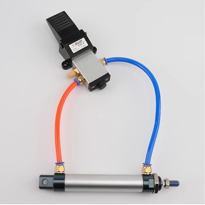 นิวเมติกวาล์วเท้า 2 ตําแหน่ง Five-Way K25R7-8 Two-Position สาม-Way K23R7-15 ขั้นตอนเท้าสวิทช์ Cylin