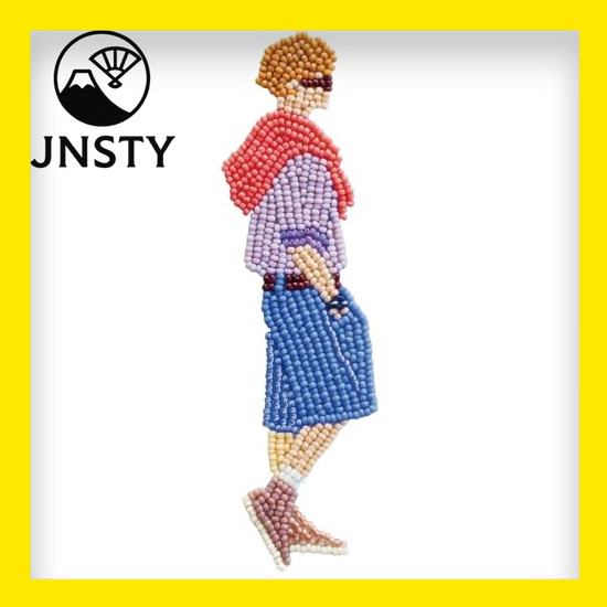 【Direct From Japan】 MIYUKI Beads Embroidery Outing Brooch Bead Kit <Hanami> HCA29-3