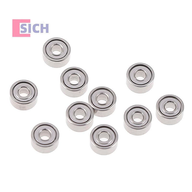 [Sich] 10 ชิ้น 681XZZ 1.5x4x2 มิลลิเมตรเปิดแบริ่งขนาดเล็ก ball mini hand bearing spinner ใหม่