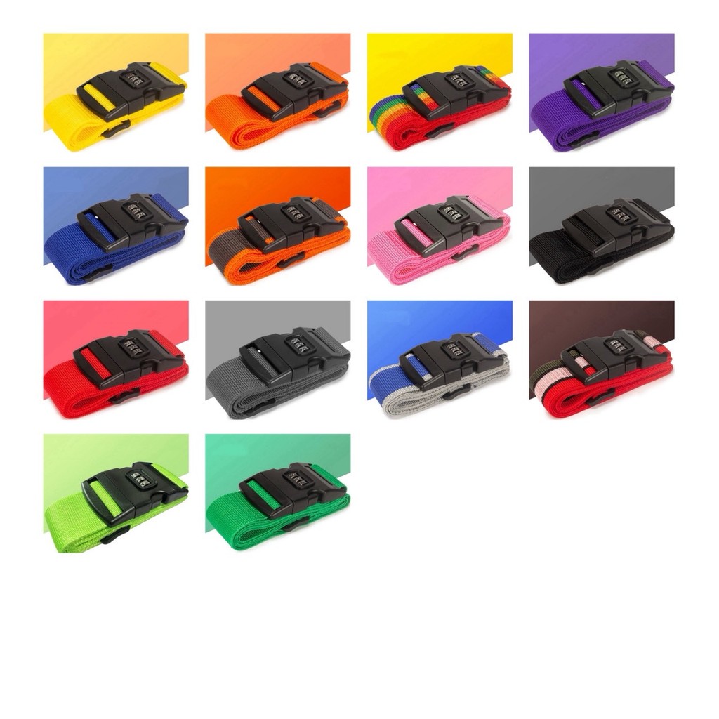 🌈 สายรัด กระเป๋าเดินทาง มีรหัส เข็มขัด รัดกระเป๋า ล็อคกระเป๋า 20-32 นิ้ว ล็อคของ ตั้งรหัสผ่านได้ รัดของ ปลดล็อคง่าย 🌈 - รูปที่ 2