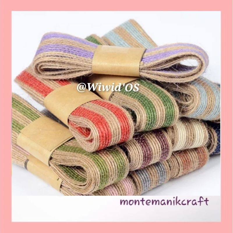 BEAD (1 หลา) 2.7 MM MONTANIK CRAFT LINE JUTE RIBBON