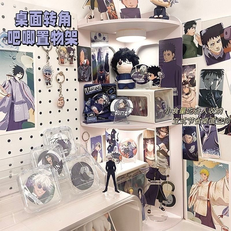 ชั้นวางโชว์ป้ายการ์ดสไตล์อิน, มุมข้างเตียง, ชั้นเก็บของมัลติฟังก์ชั่นแบบตั้งโต๊ะในหอพัก - รูปที่ 2