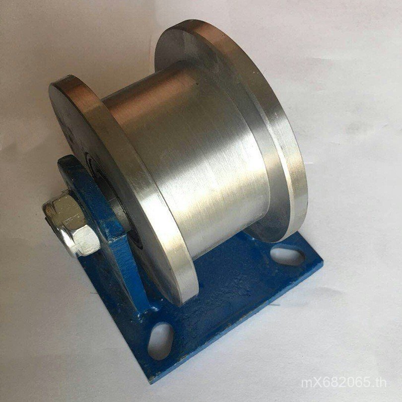 Heavy Duty TRACK ล้อทวิภาคี H Pulley Roller รถไฟ I-Shaped เหล็กติดตามล้อ Grooved เหล็กหนาเหล็กหล่อ Y