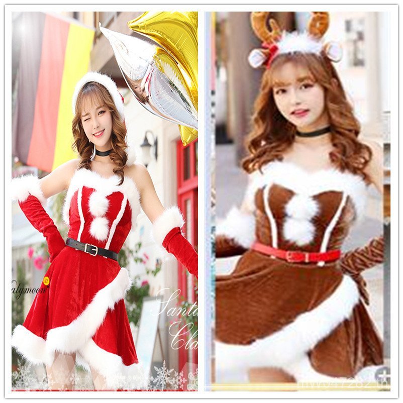 Elk Stage เครื่องแต่งกายคอสเพลย์คริสต์มาสสไตล์ใหม่คริสต์มาสเครื่องแต่งกายยุโรปอเมริกันเครื่องแต่งกาย