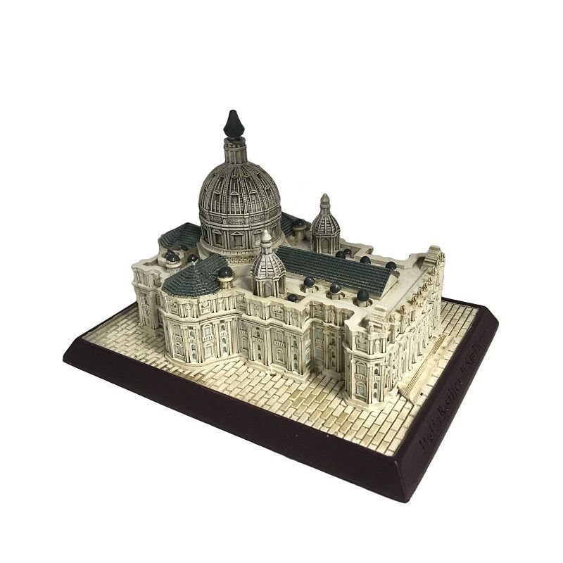 งานฝีมือ เซนต์. Peter เรซิ่นโบราณสร้างสรรค์อิตาเลี่ยนรุ่นเครื่องประดับอาคาร Cathedral Travel เครื่อง