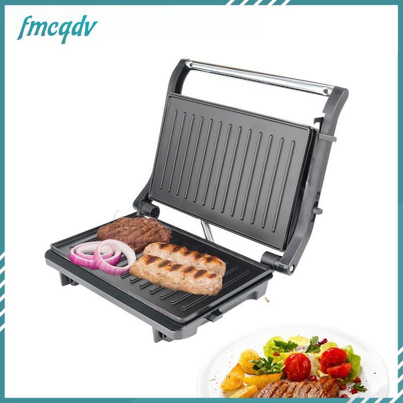 [fmcqdv] Panini Press Grill เครื่องทําแซนวิชทําความสะอาดง่ายมัลติฟังก์ชั่นเครื่องทําอาหารเช้าขนาดกะท