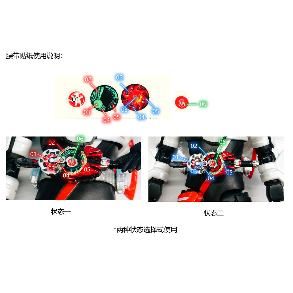 SHF Kamen Rider GEATS GEATS Magnan Propeller Belt ID Sticker