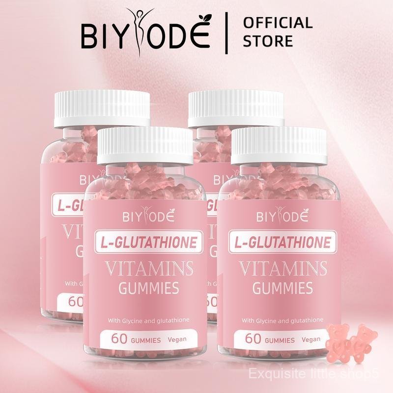 [ลดราคาครั้งใหญ่ประจําปี] มัดสี่ขวด - 240 แคปซูล BIYODE L-Glutathione - Bright & Moist Skin |   500m