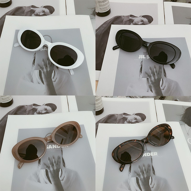 แว่นดํา แว่นเท่ๆ แว่นกันแดด Yang Shulin MLS316ทรงรีแบบใหม่ปี2025สำหรับผู้หญิงแว่นกันแดดย้อนยุคหรูหรา