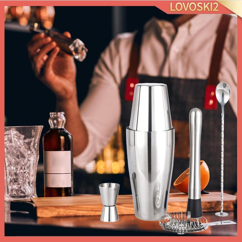 [Lovoski2] Shakers Set Bar Tool Drink Mixer Bartender Kit Martini Shaker for Drink Kithen Dining Wed