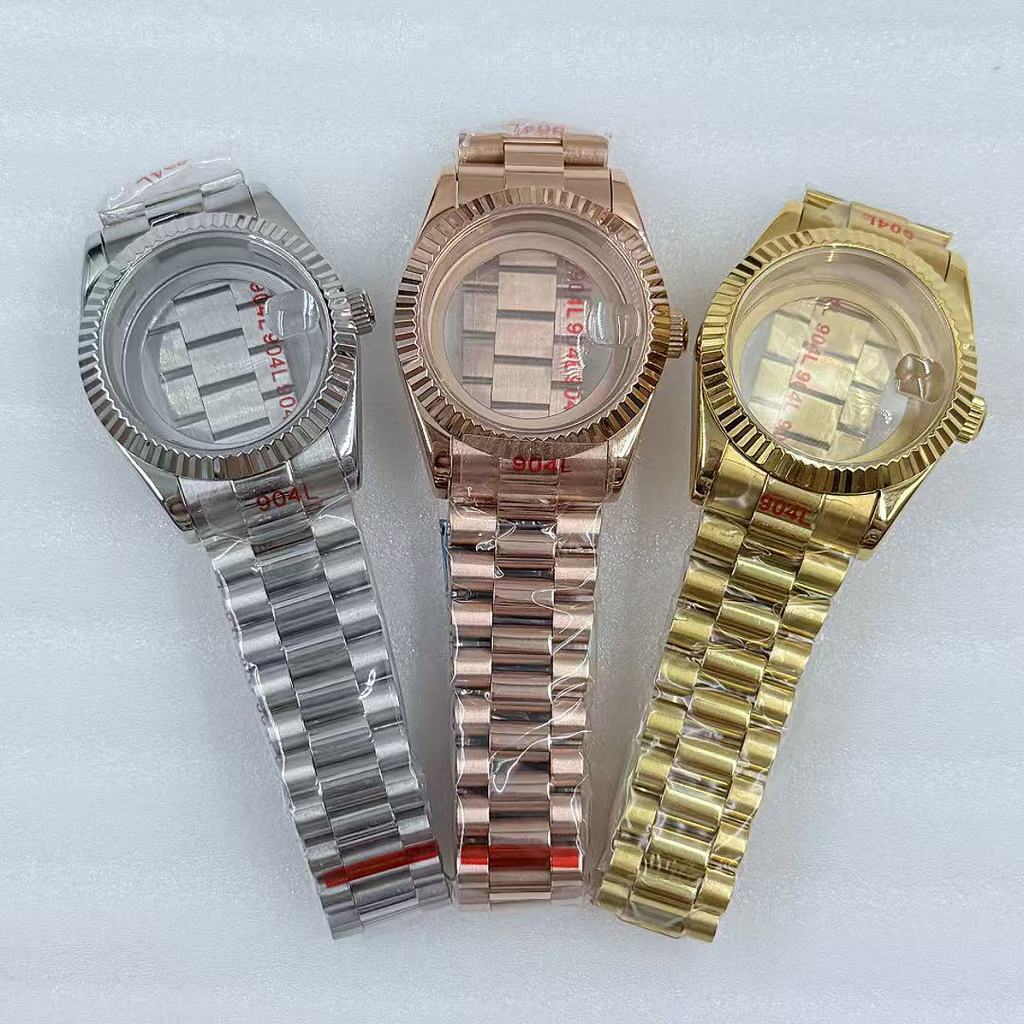 8285 อุปกรณ์เสริมนาฬิกาเคลื่อนไหว กระจกแซฟไฟร์, สายคล้องเคสสแตนเลสเหมาะสําหรับหน้าปัด 30 มม. พร้อมโท