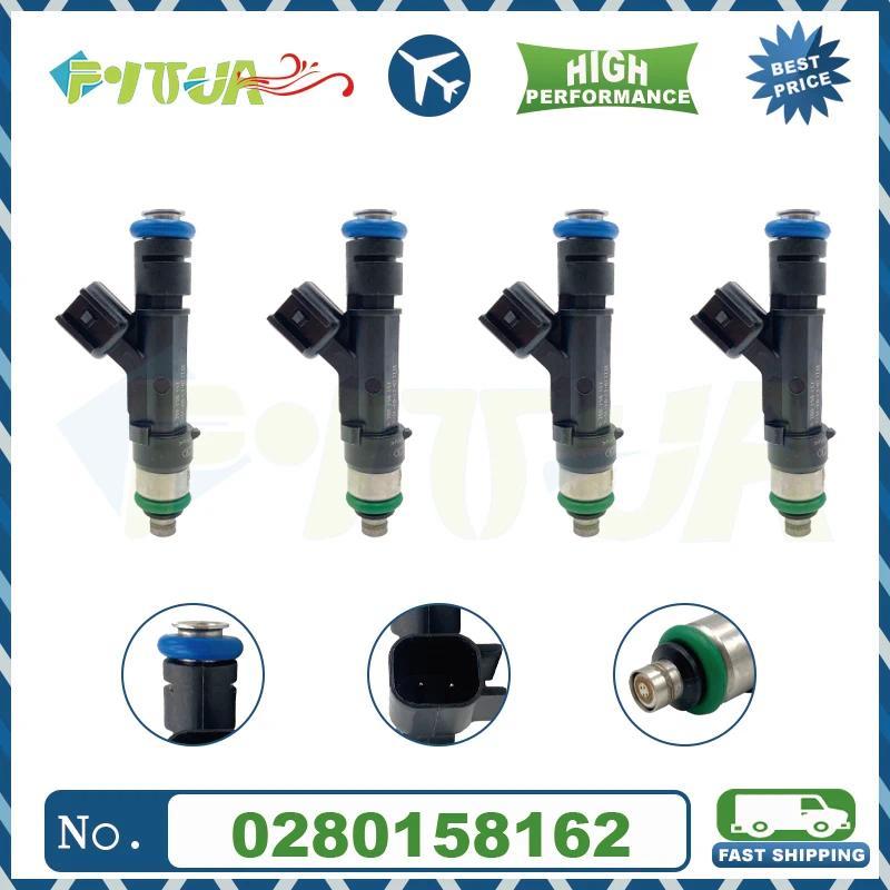 หัวฉีดน้ํามันเชื้อเพลิง 4 ชิ้น 0280158162 สําหรับ Escape Fusion Lincoln MKZ Tribute Mercury Mariner 