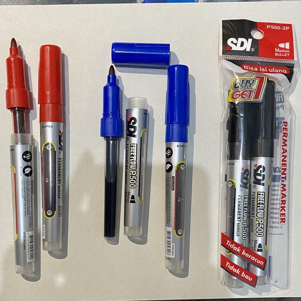 SDI ปากกามาร์กเกอร์ถาวร P500-2P