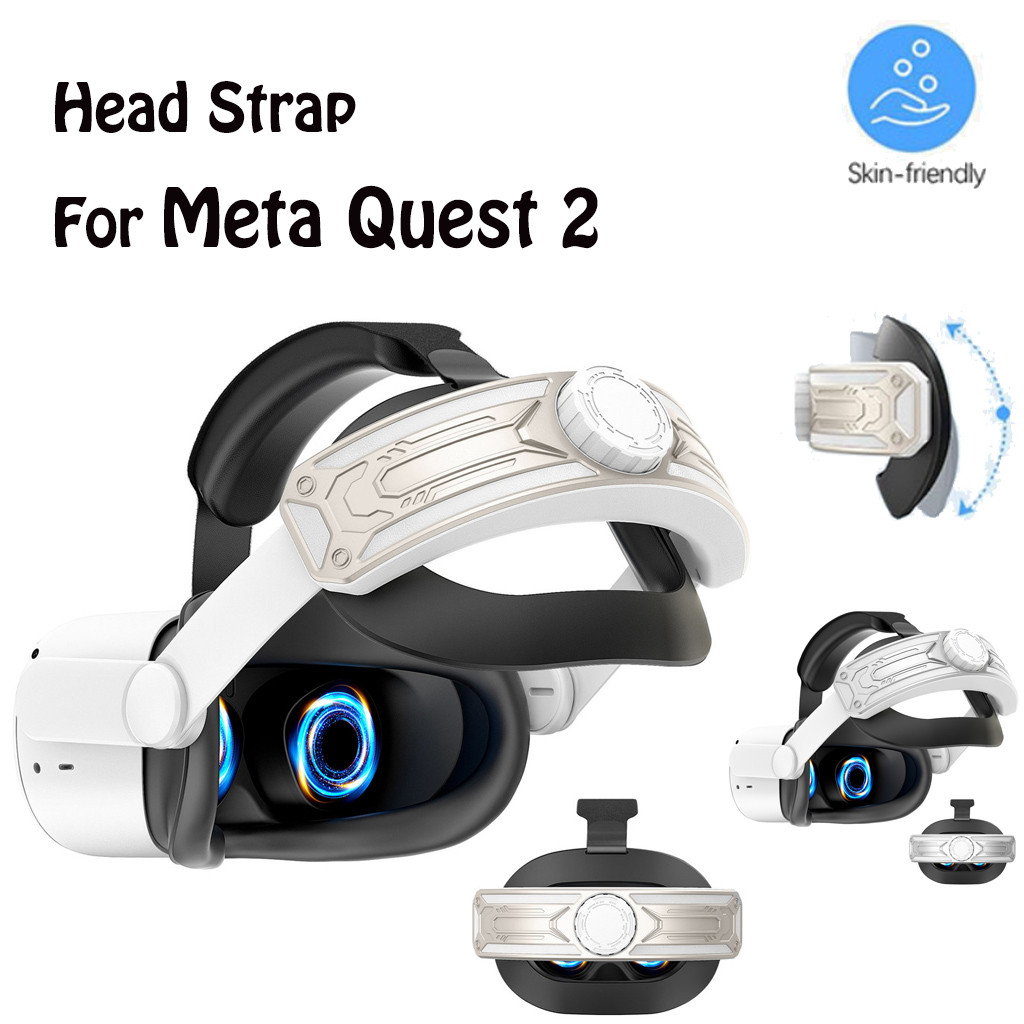 เบาะนุ่มแบบปรับได้ Headstrap Oculus Quest 2 Replacement, สายรัดศีรษะสําหรับชุดหูฟัง Meta Quest 2 VR 
