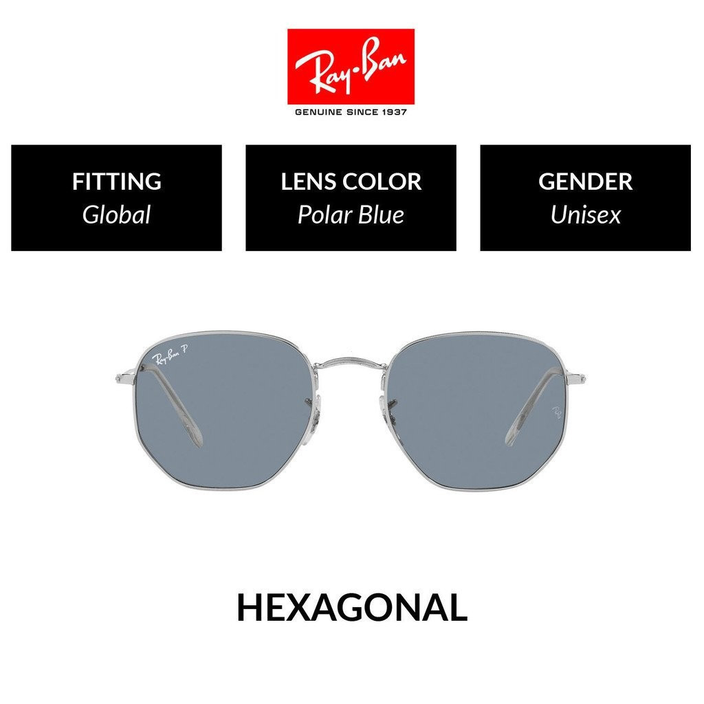 HEXAGONAL POLARIZED - RB3548N 003/02 - แว่นกันแดด