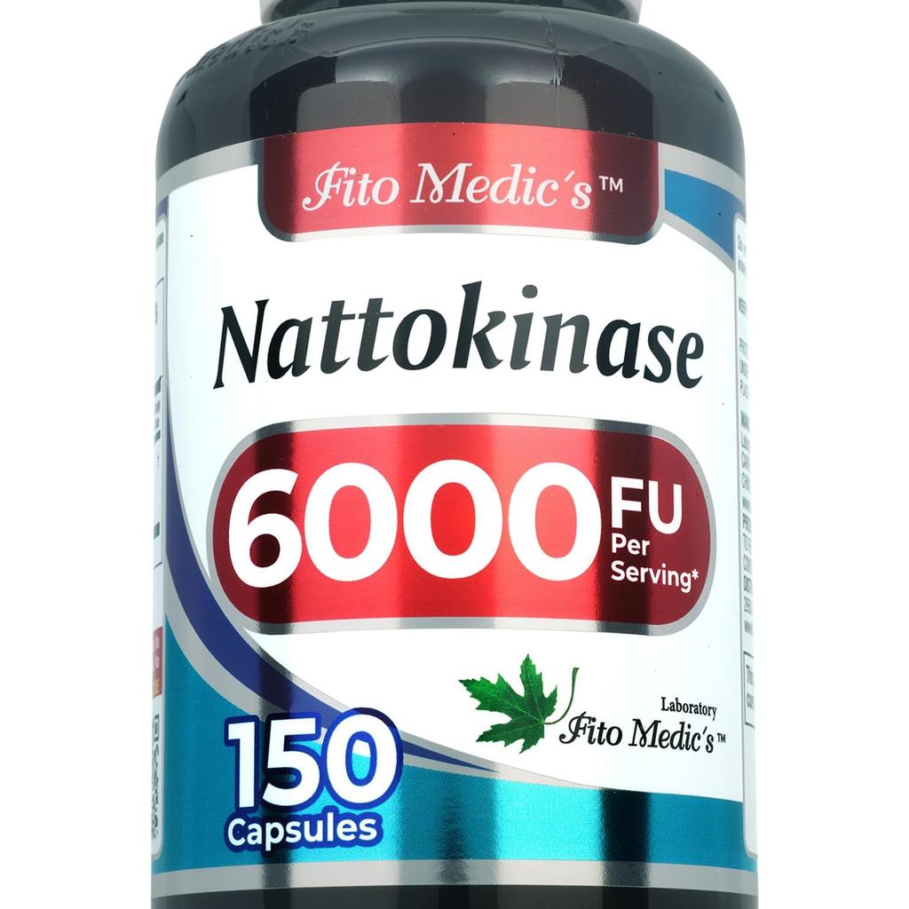 FITO MEDICS Lab - Nattokinase, Nattokinase - 6000 FU of Enzyme ต่อเสิร์ฟ 150 แคปซูล ดูดซึมสูงเป็นพิเ