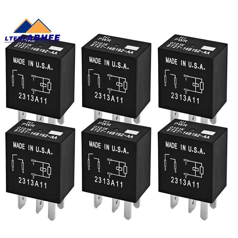 [ขายร้อน L]สําหรับเลือก, รถ Explorer 6 แพ็ค 8T2T-14B192-AA 12VDC 30A 4-Pin SPST รีเลย์ยานยนต์ Fix Pu