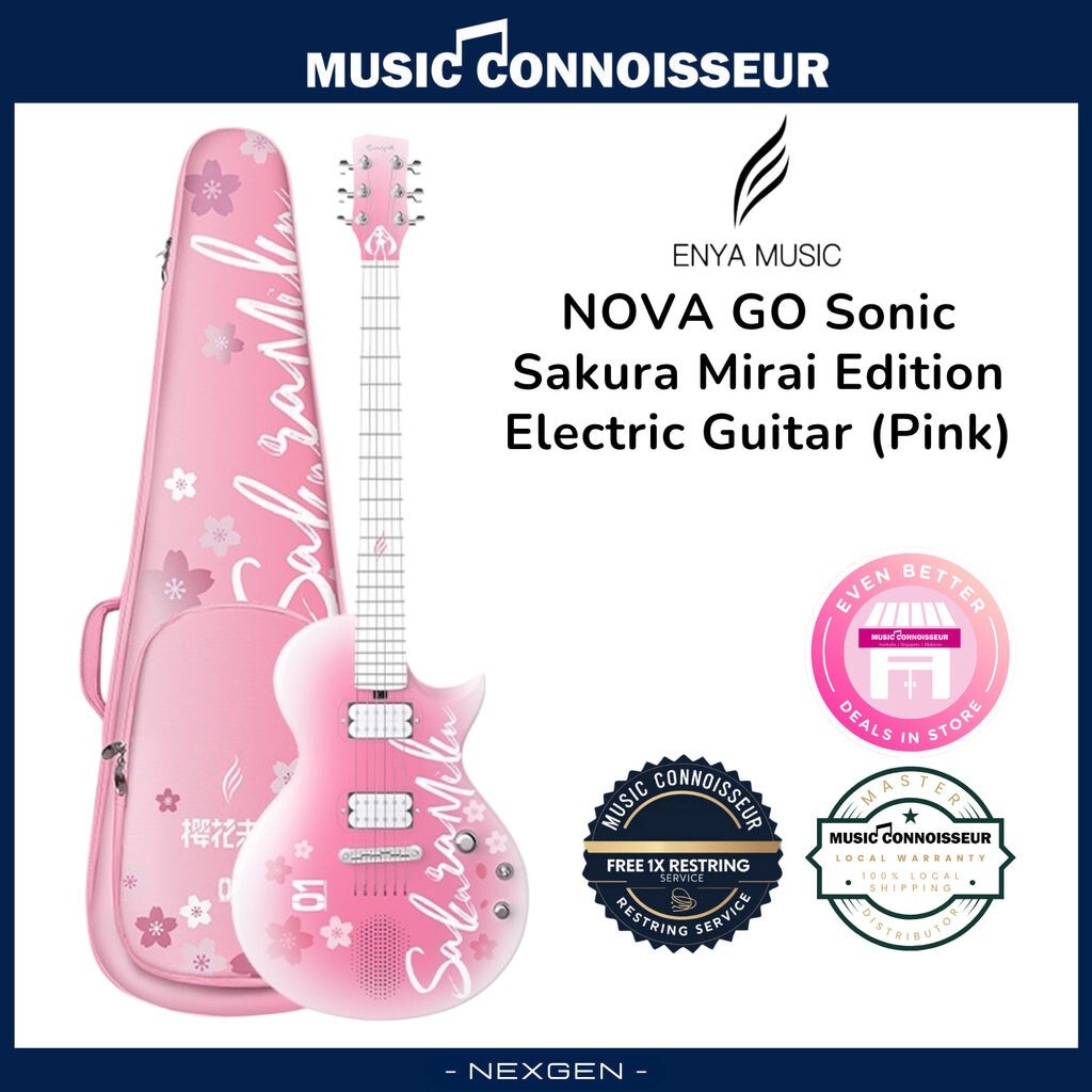 ENYA NOVA GO Sonic Sakura Mirai Edition Electric Guitar Pink