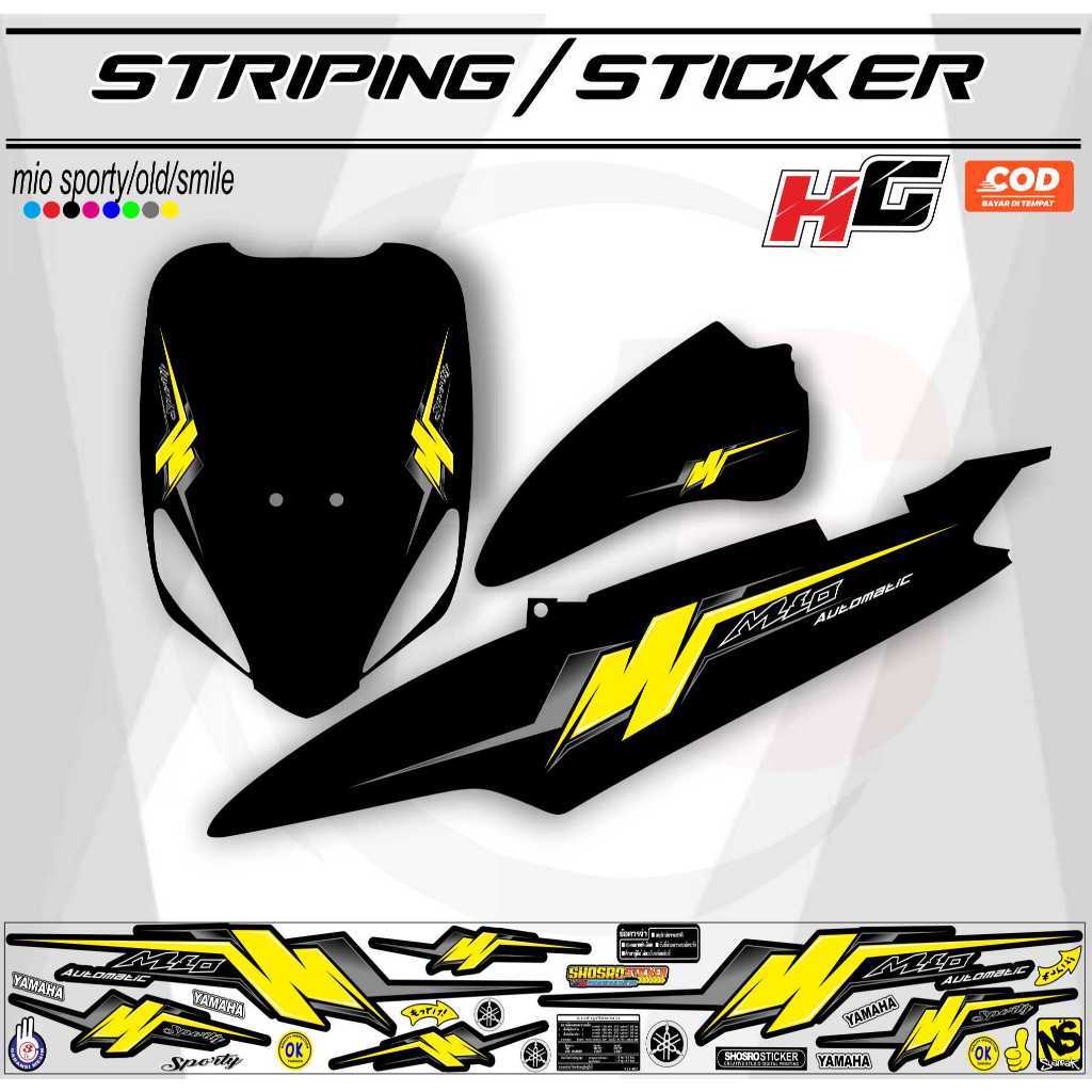 POLET STICKER VARIATION MOTIP LIKE NEWS BET SELLER ใหม่ล่าสุด YAMAHA MIO SPORTY OLD/SMILE SIMPLE RIG