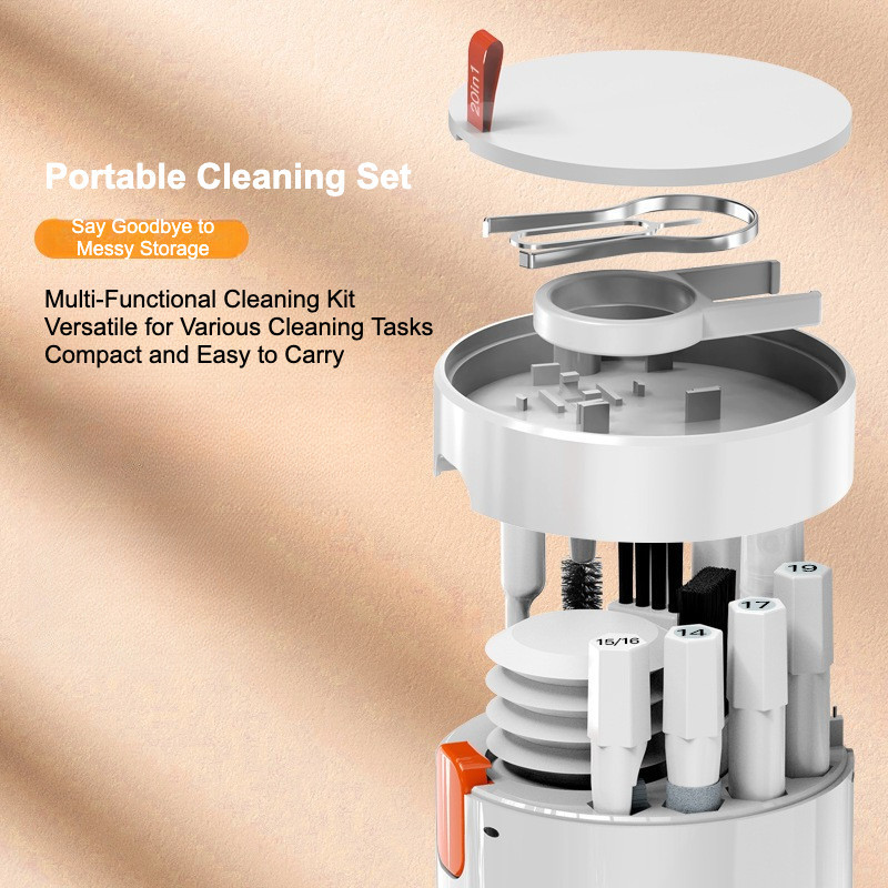 Q20 ชุดทําความสะอาดมัลติฟังก์ชั่นสําหรับ Tech Devices Set Cuci Kamera & Komputer 20-dlm-1