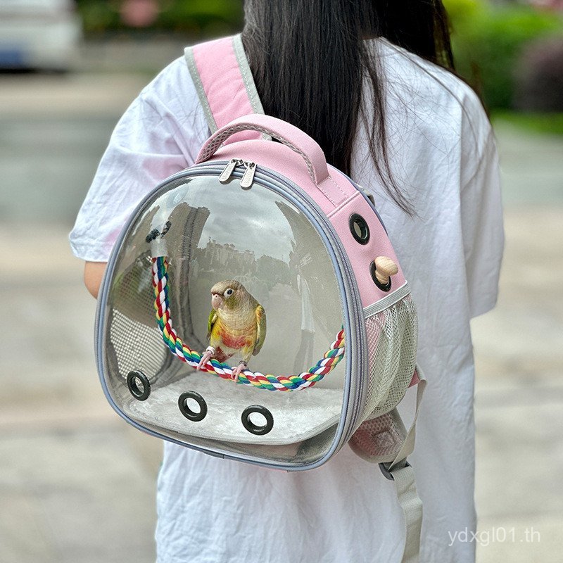 Peony Parrot Rabbit Birdcage Tiger Skin Transparent Dragon Young Portable Storage Backpack Outing Ph