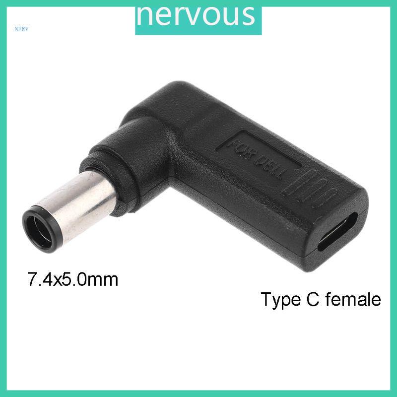 NERV Type-C USB ปลั๊กตัวผู้ 90 องศาสําหรับอะแดปเตอร์ขั้วต่อไฟ DC สําหรับ DC เป็น Type C