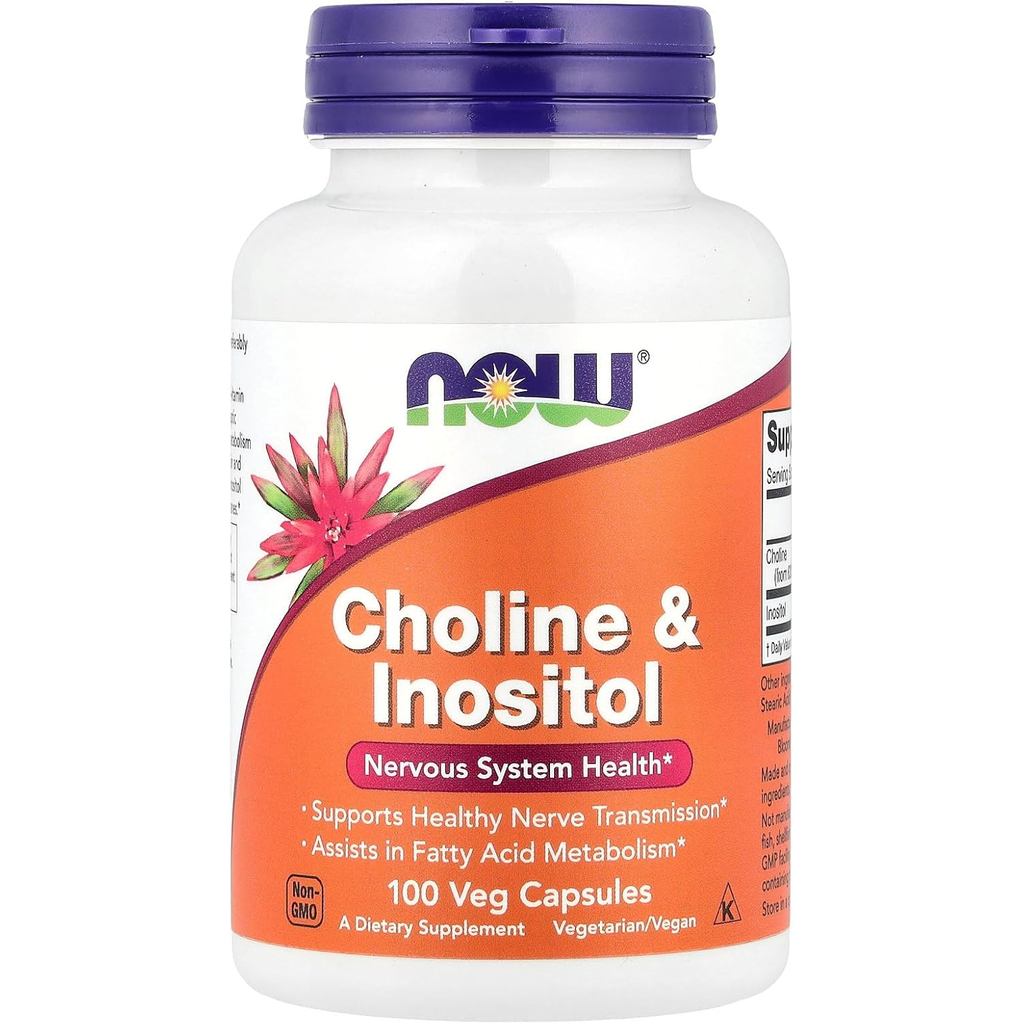 Now Foods Choline & Inositol 500 Mg - 100 แคป