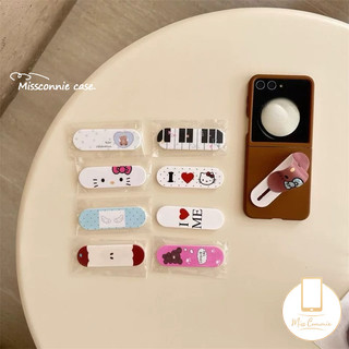 น่ารักการ์ตูนเปียโน Polka Dot Cat Claw Star Love Heart ผลไม้เพนกวินกระต่ายดอกไม้แมว Bowknot หมี Four-leaf Clover น่ารักขนมเค้กขนาดเล็ก Push-pull Bandage Band-Aid Bracket